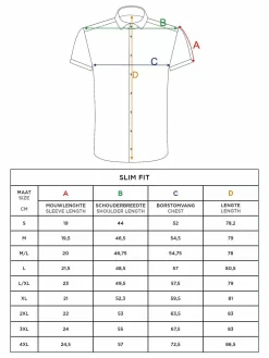 Aire Navy Overhemd Korte Mouw