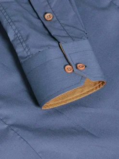 Ales Solid Structured Anthracite Overhemd Lange Mouw