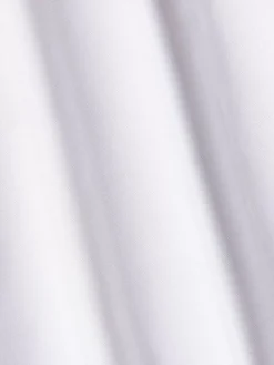 Ales Solid Structured White Overhemd Lange Mouw