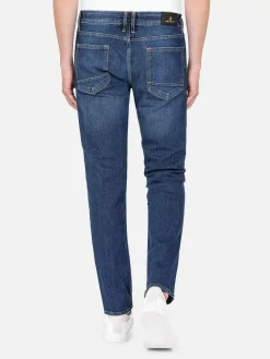 Aluin Slim Fit Stone Wash Blue Jeans