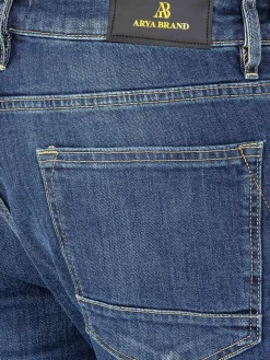 Aluin Slim Fit Stone Wash Blue Jeans