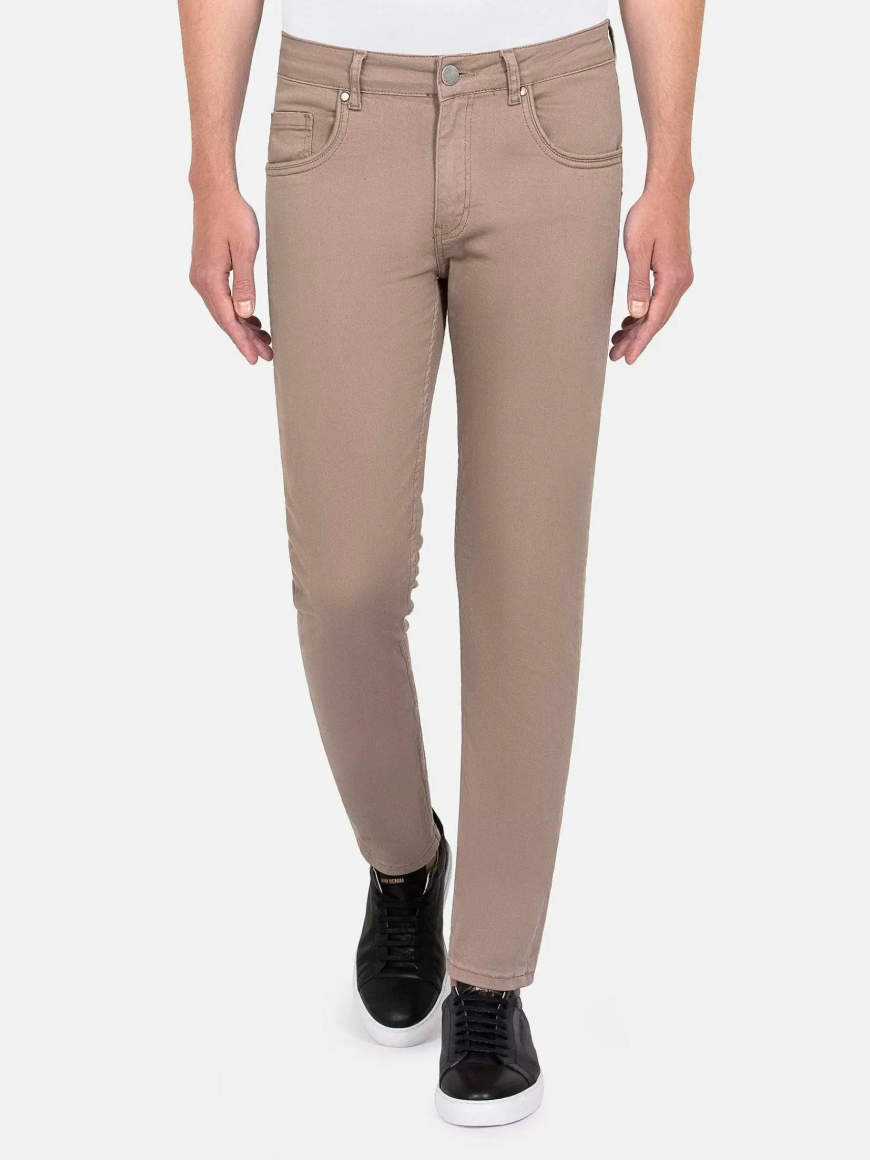 Amou Slim Fit Beige Jean