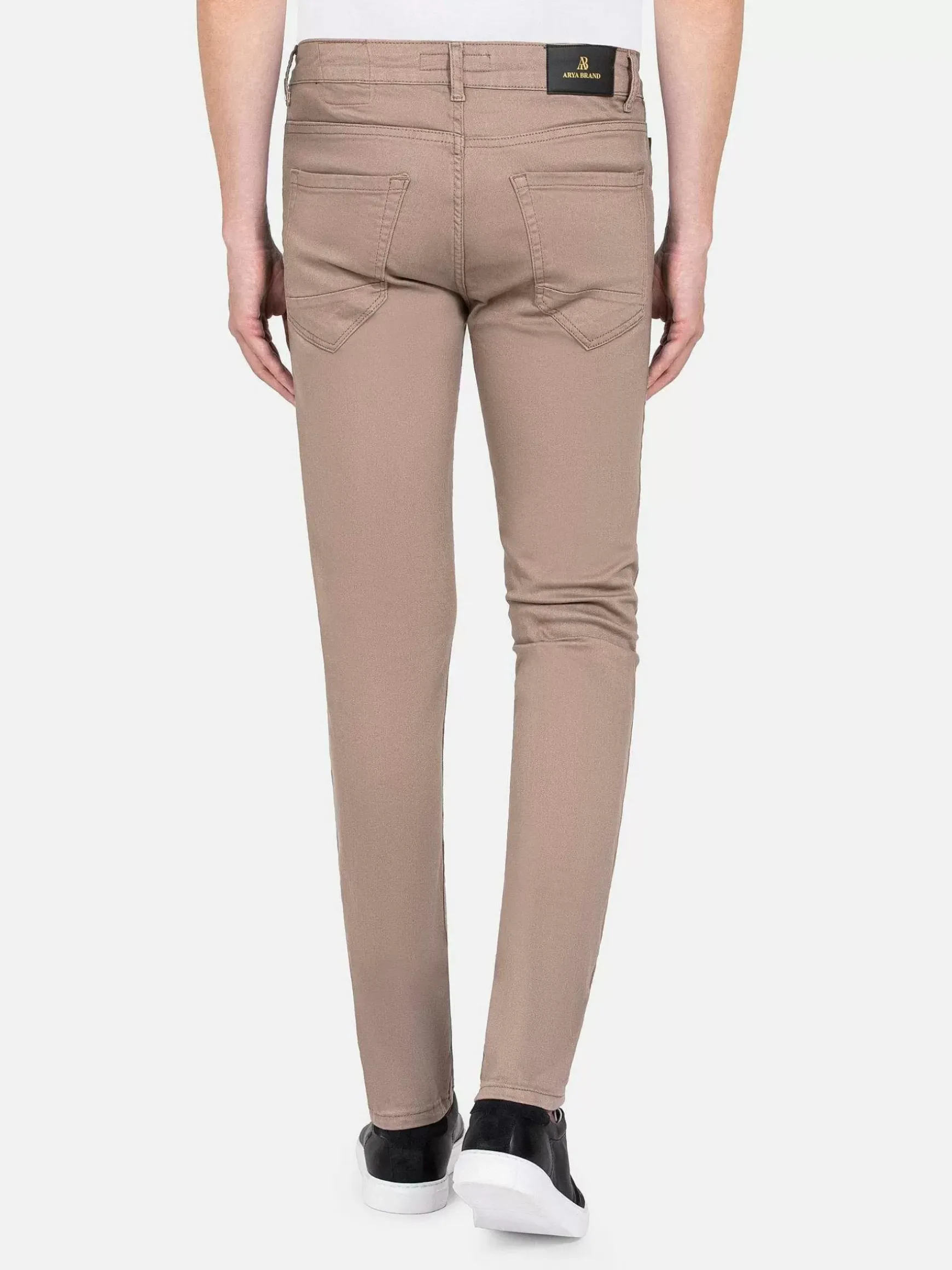 Amou Slim Fit Beige Jean