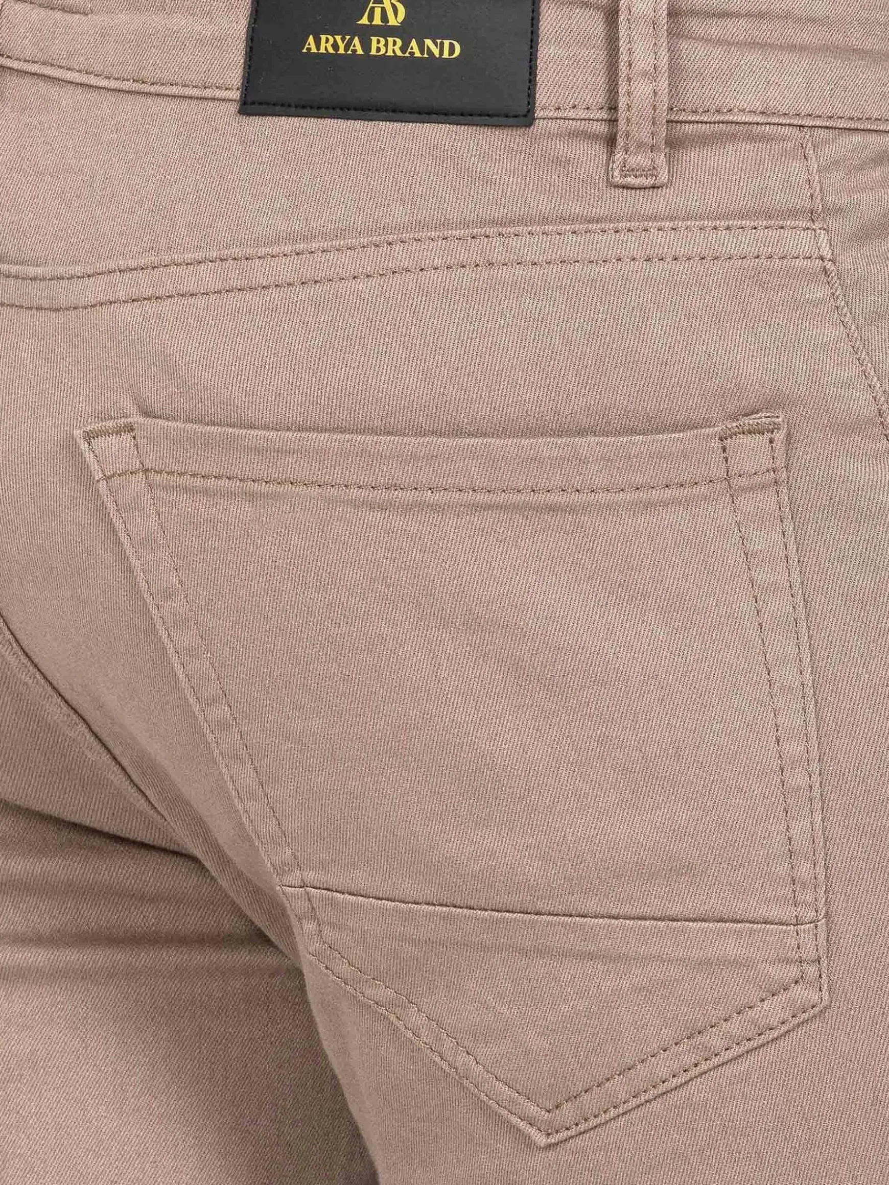 Amou Slim Fit Beige Jean