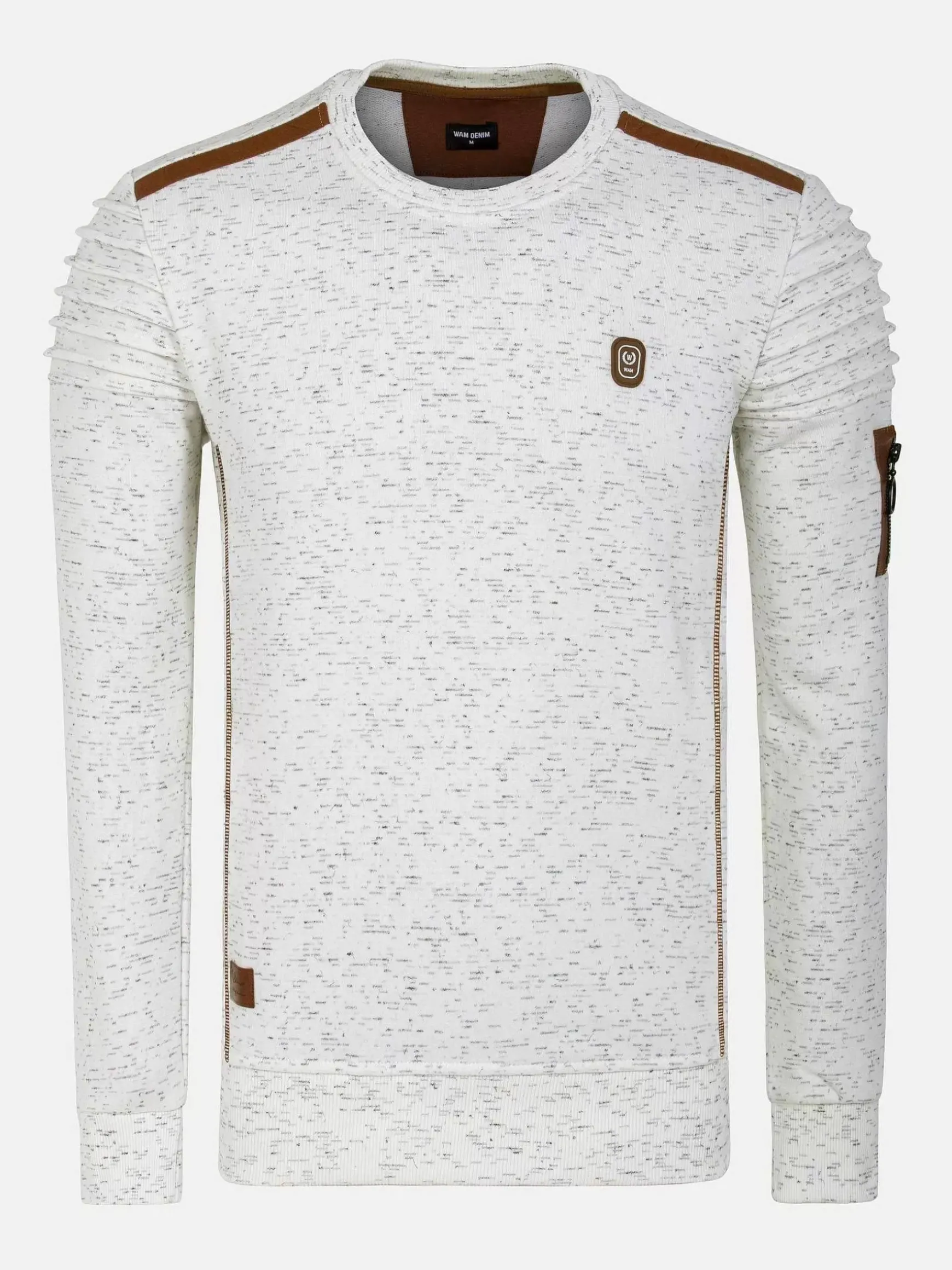 Anita Slim Fit Crew Neck Off-White Sweater