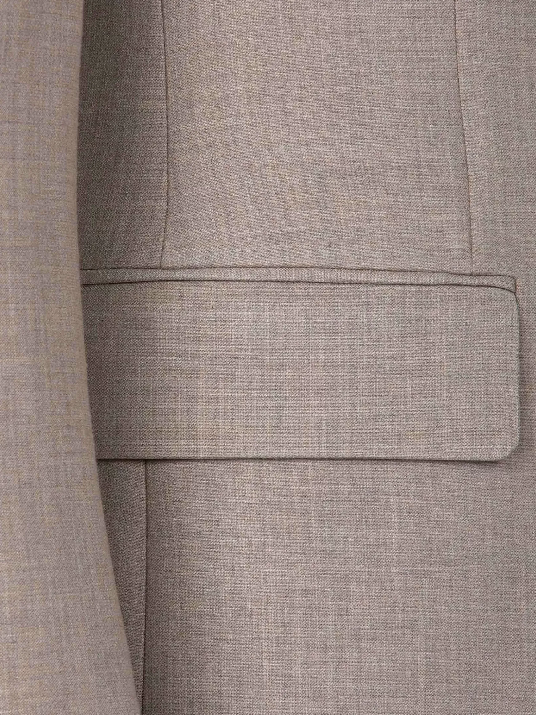 Araya Peak Lapel Single Breast Beige Suit Blazer