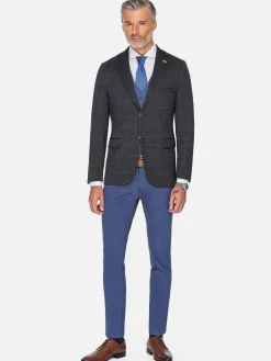 Archer Checkered Indigo Navy Colbert