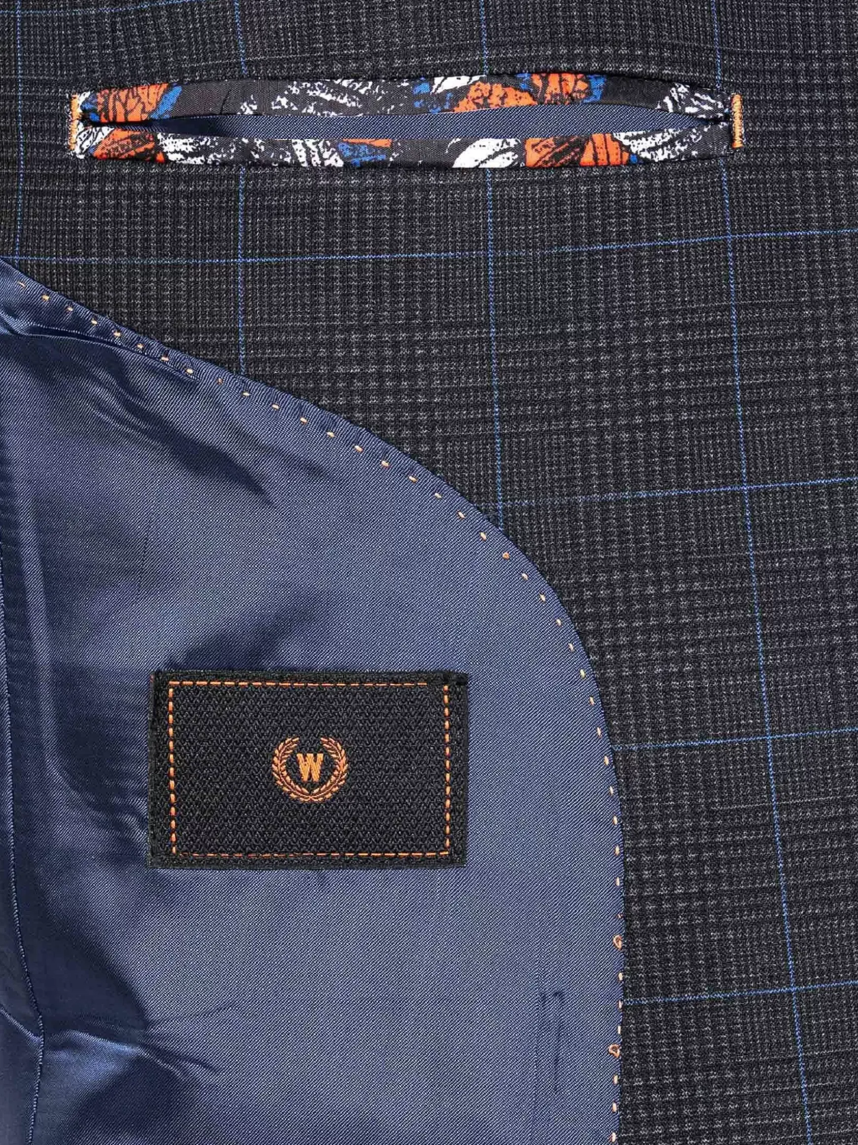 Archer Checkered Indigo Navy Colbert