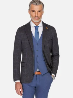 Archer Checkered Indigo Navy Colbert