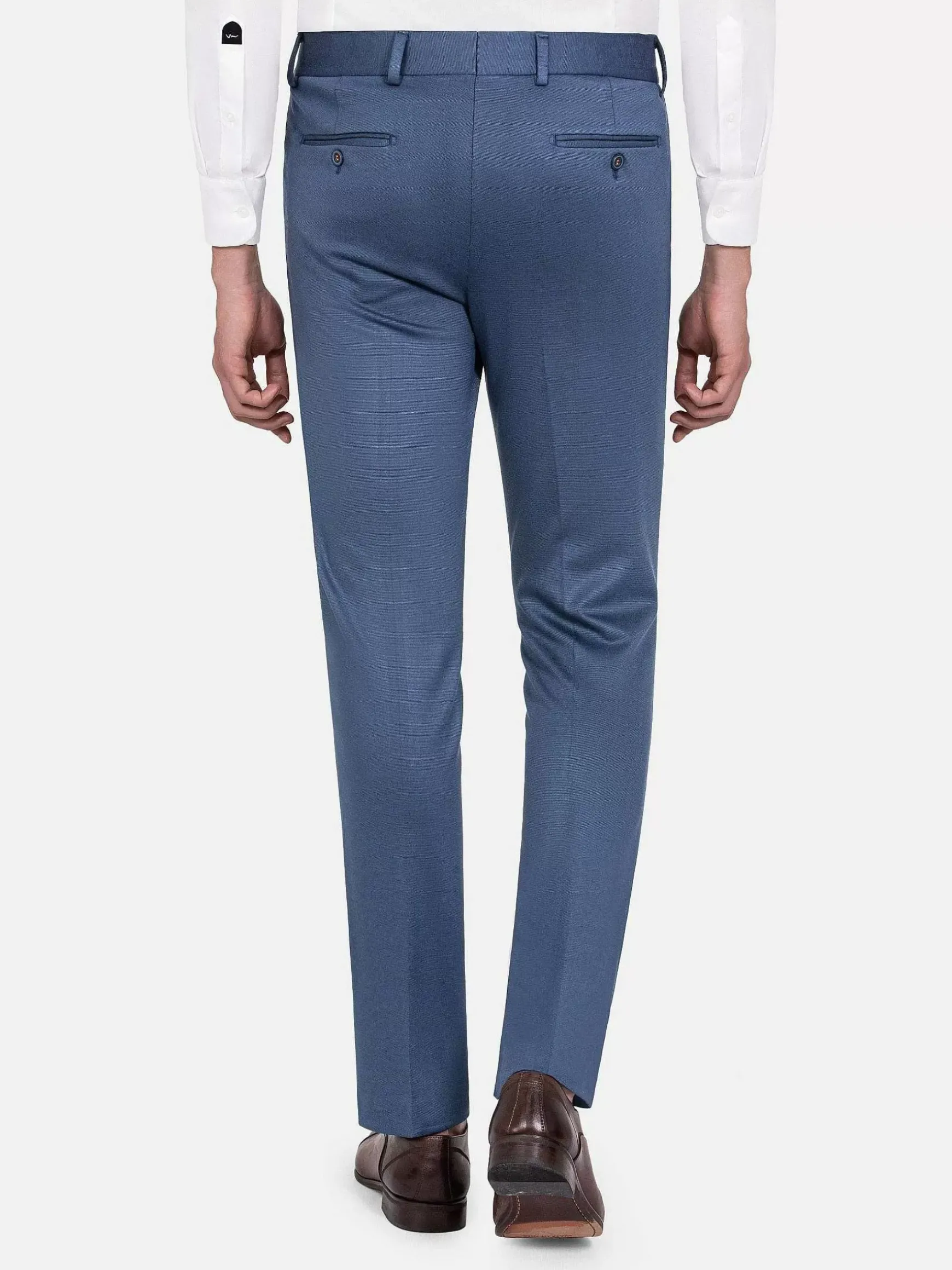 Archer Slim Fit Plain Indigo Navy Pantalon