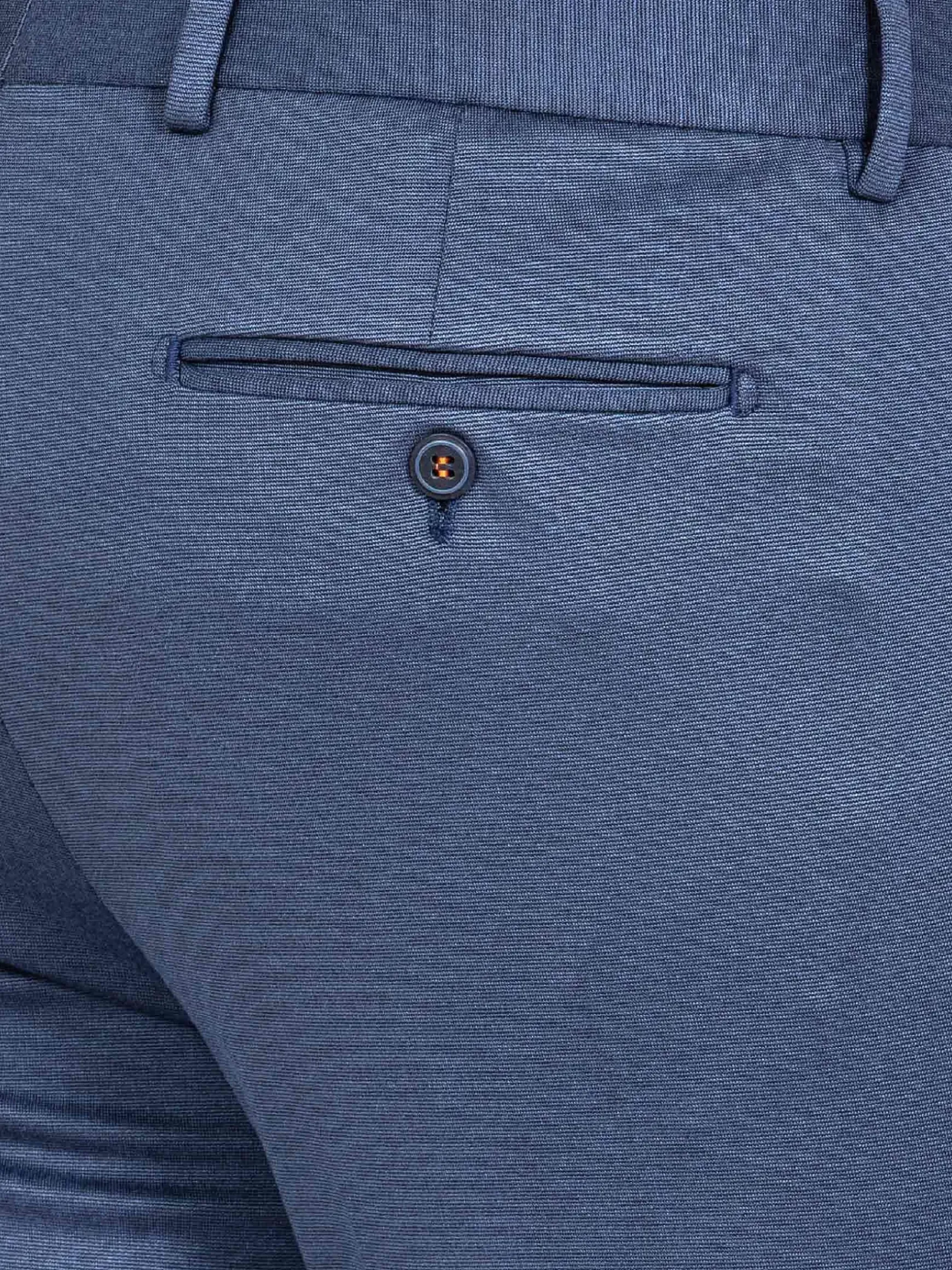 Archer Slim Fit Plain Indigo Navy Pantalon