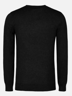 Athens V-Neck Black Sweater