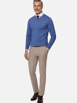 Athens V-Neck Royal Blue Sweater