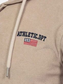 Avery Full Zipped Beige Hoodie Shorts Set