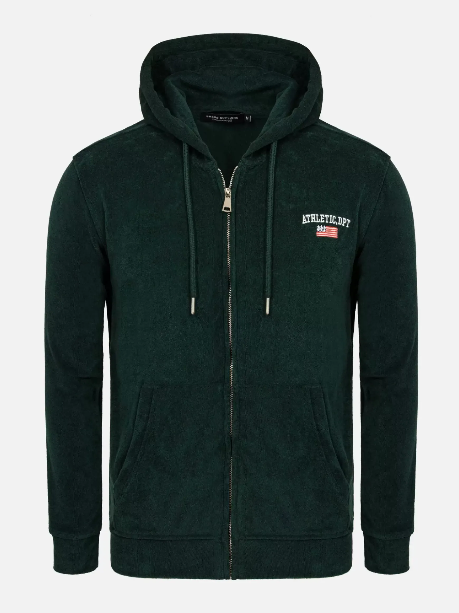 Avery Full Zipped Green Hoodie Shorts Set