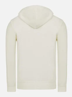 Avery Full Zipped White Hoodie Shorts Set