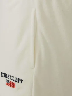 Avery Full Zipped White Hoodie Shorts Set