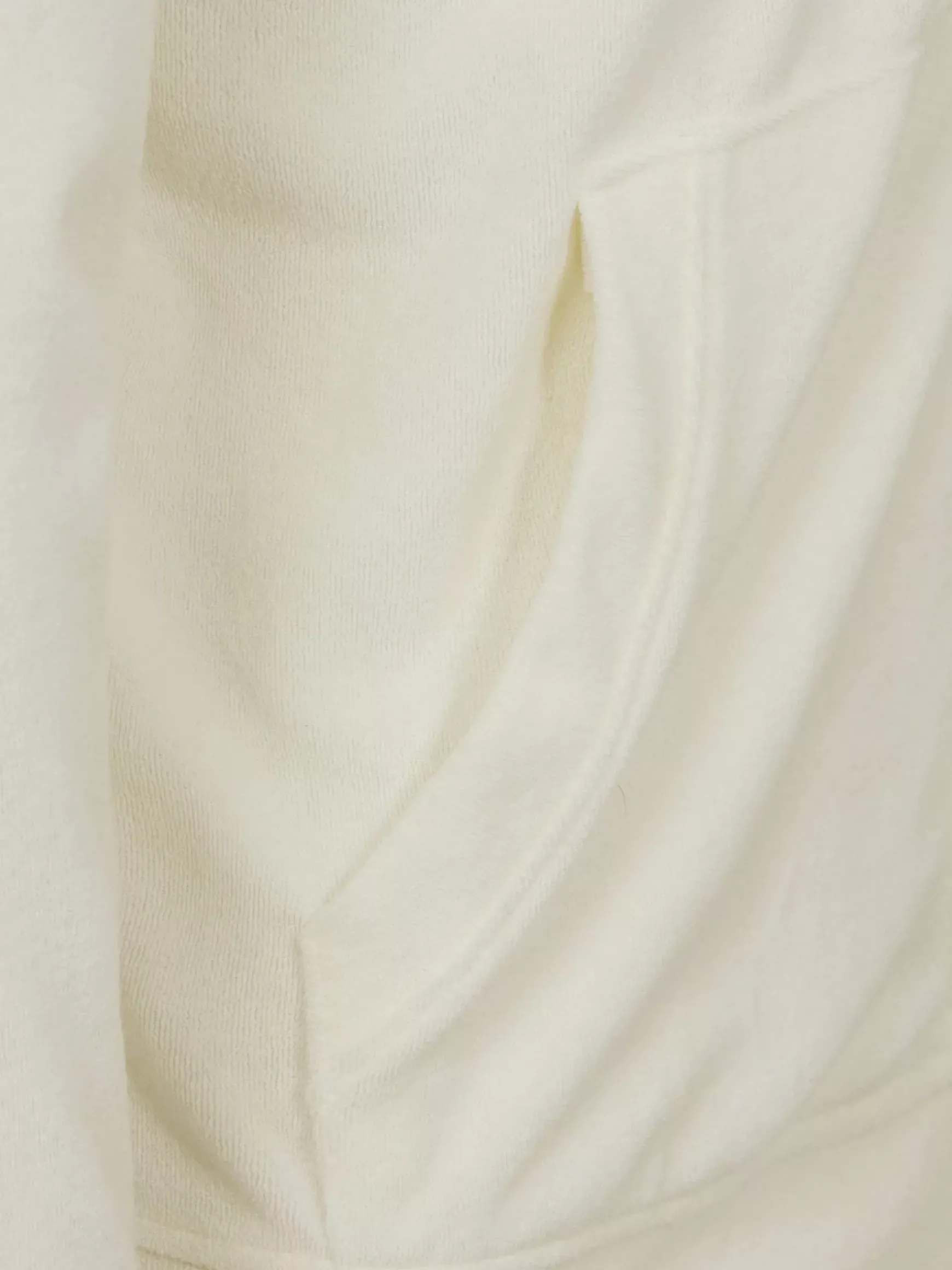 Avery Full Zipped White Hoodie Shorts Set