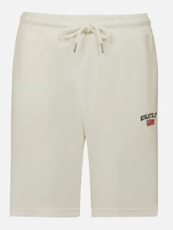 Avery Full Zipped White Hoodie Shorts Set