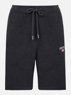 Avery Stretched Navy Hoodie Shorts Set