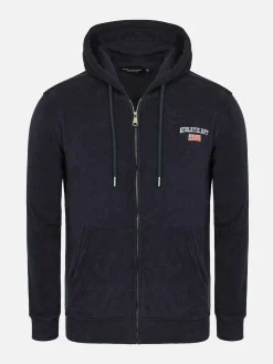 Avery Stretched Navy Hoodie Shorts Set