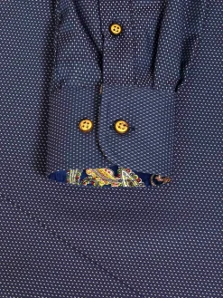 Bentley Regular Fit Navy Overhemd