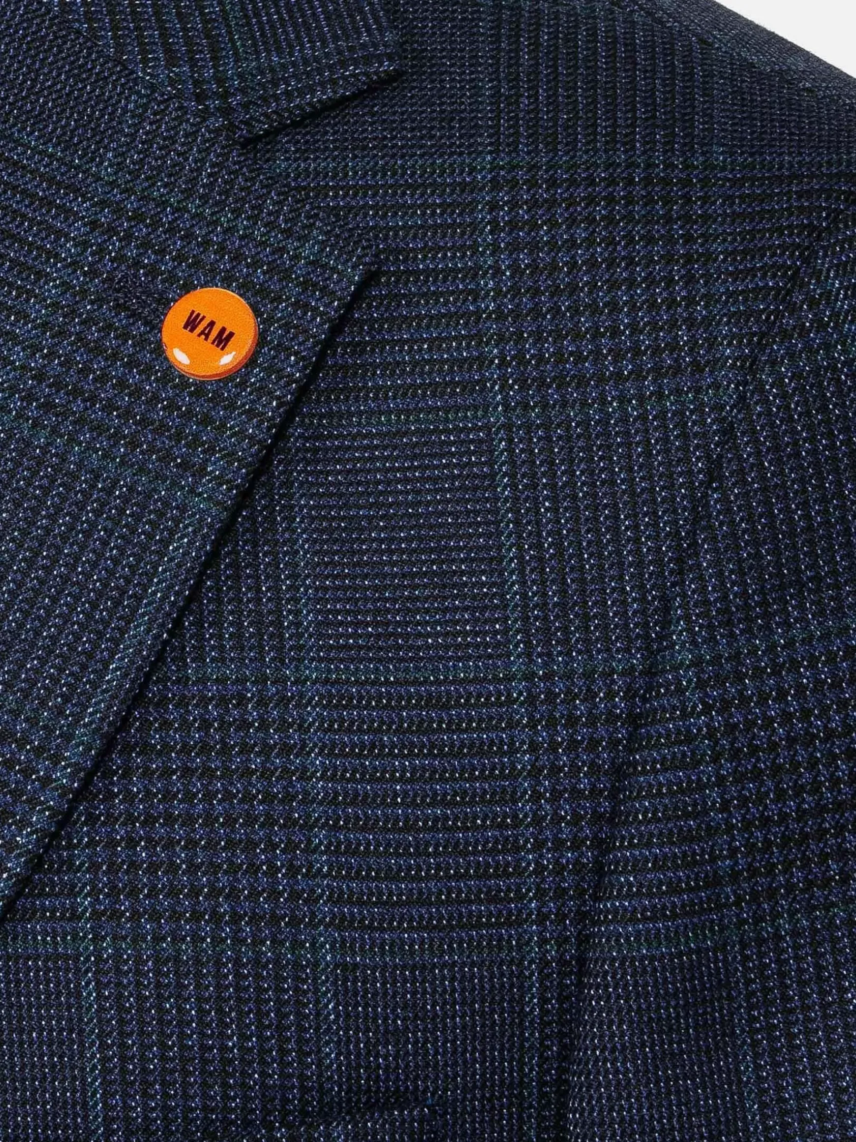 Branco Micro Patterned Navy Blazer