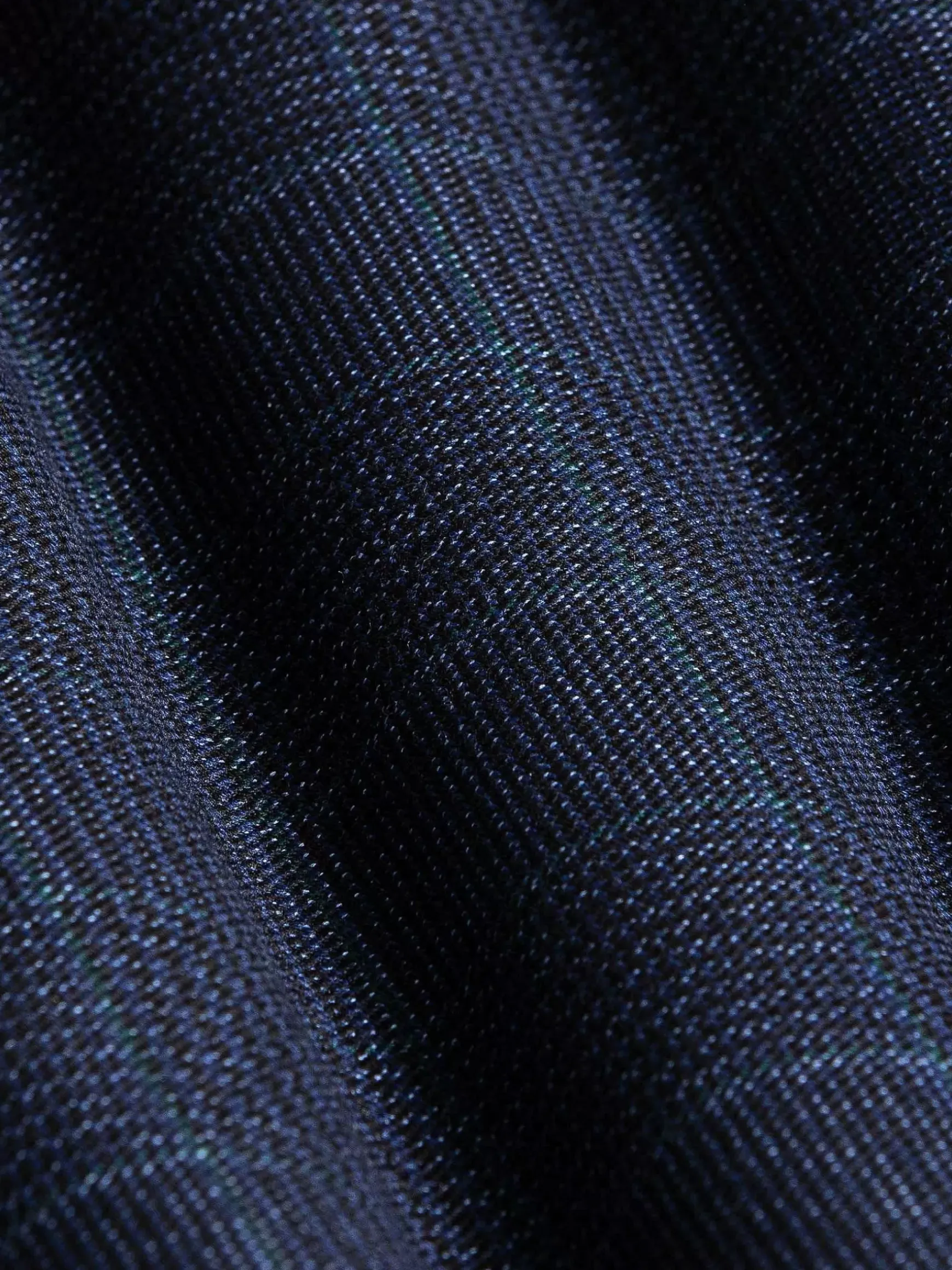Branco Micro Patterned Navy Pants