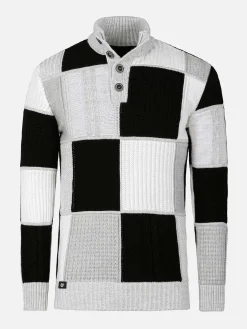 Cambridge Pattern Black White Truien