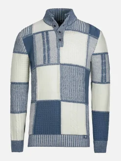 Cambridge Pattern Blue White Truien