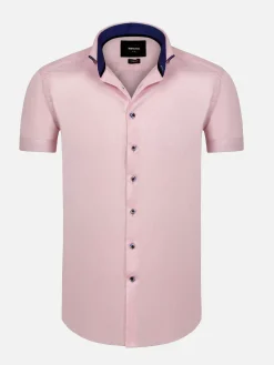 Cassiues Tailored Fit Pink Overhemd