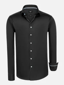 Catalina Anthracite Solid Overhemd Lange Mouw
