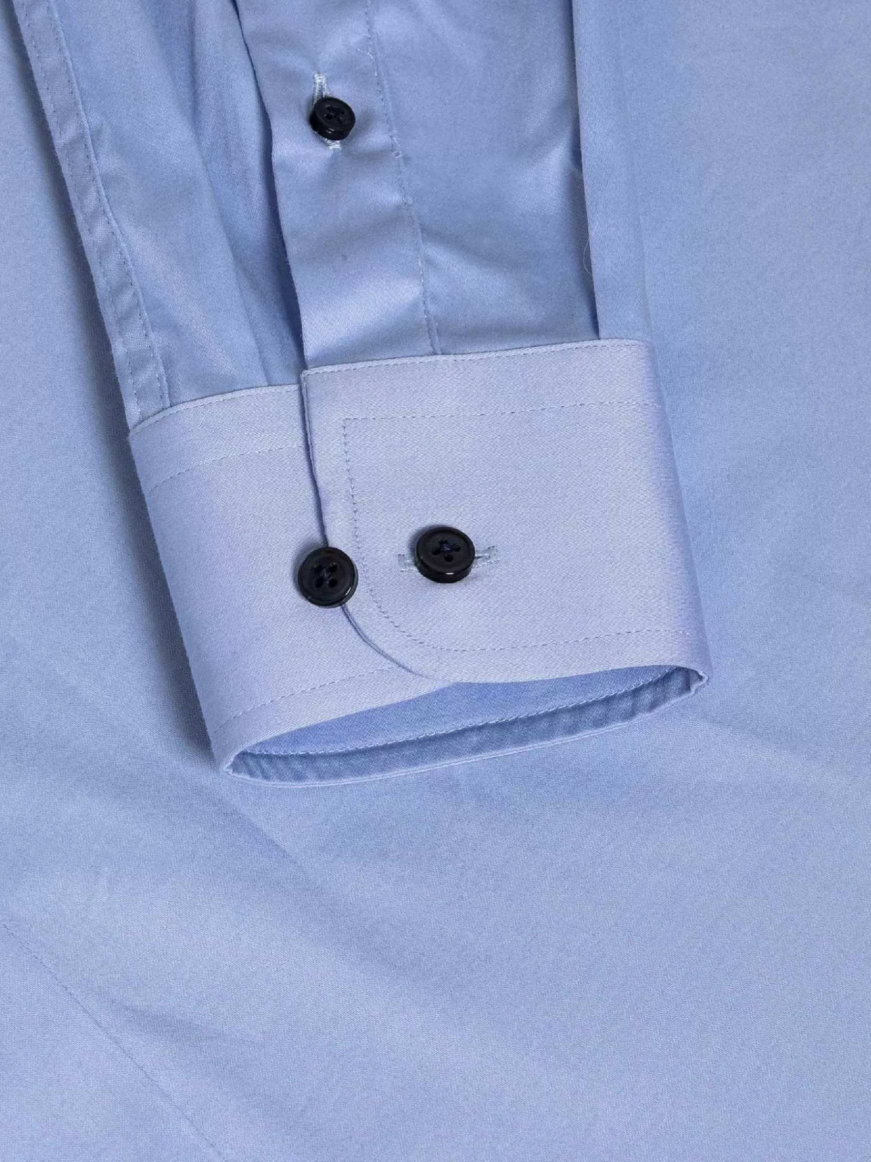 Catalina Blue Solid Overhemd Lange Mouw