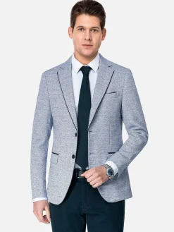 Catania Modern Fit White Navy Colbert