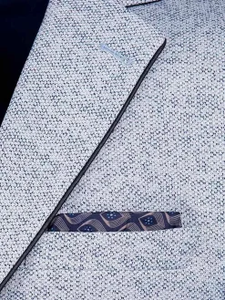 Catania Modern Fit White Navy Colbert