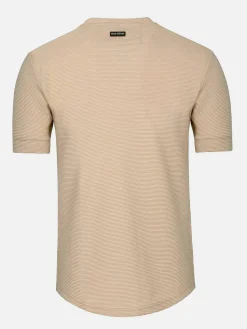 Dambas Signature Crew Neck T-Shirt Beige