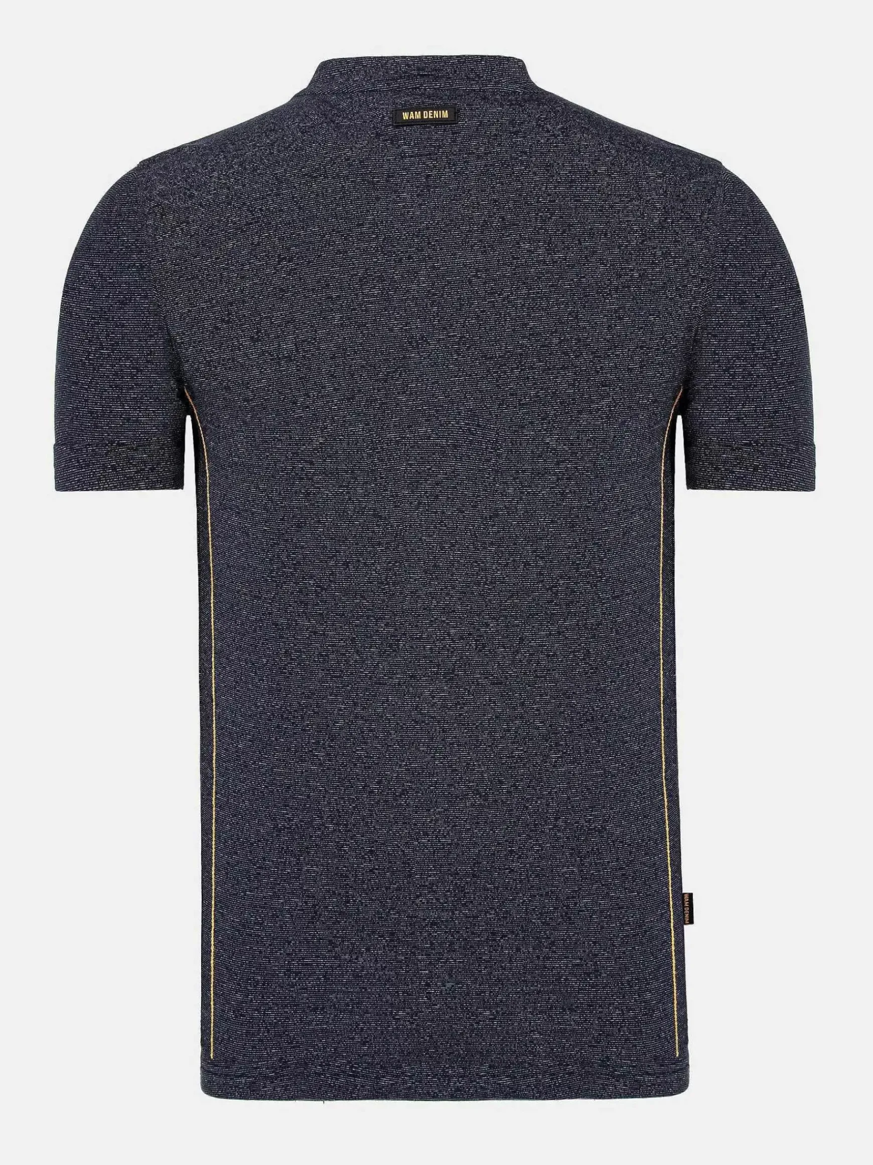 Dirkous V-Neck Button Down Navy T-Shirt