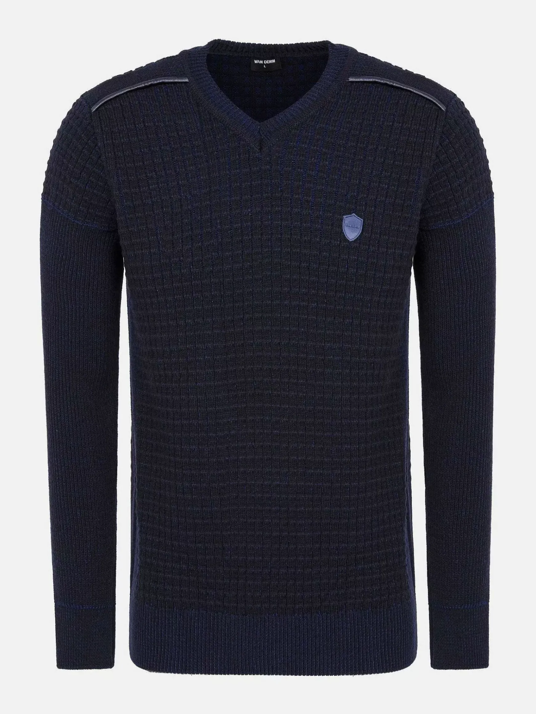 Dover Slim Fit V-Neck Navy Truien