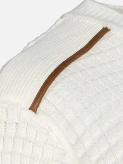 Dover Slim Fit V-Neck Off-White Truien