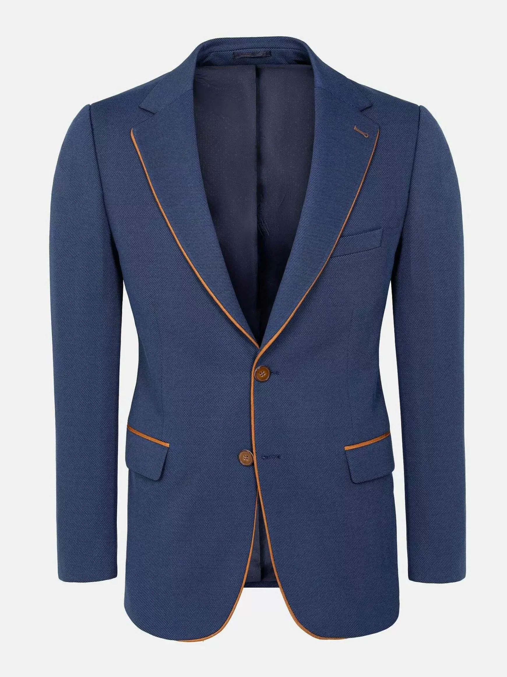Dwayne Notched Lapel Light Navy Colbert