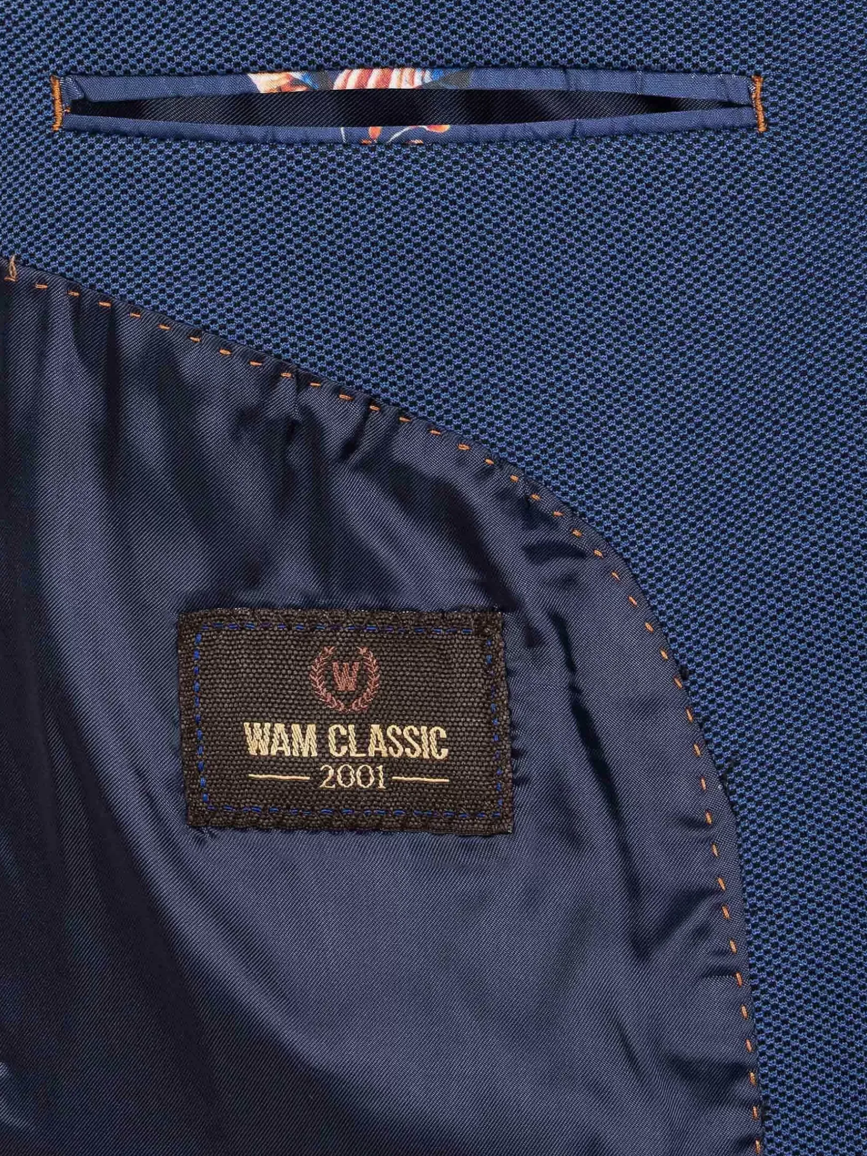 Dwayne Notched Lapel Light Navy Colbert