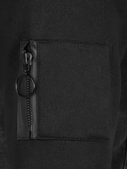 Echten Slim Fit Hoodie Black Vesten