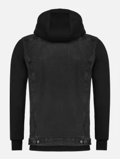 Echten Slim Fit Hoodie Black Vesten