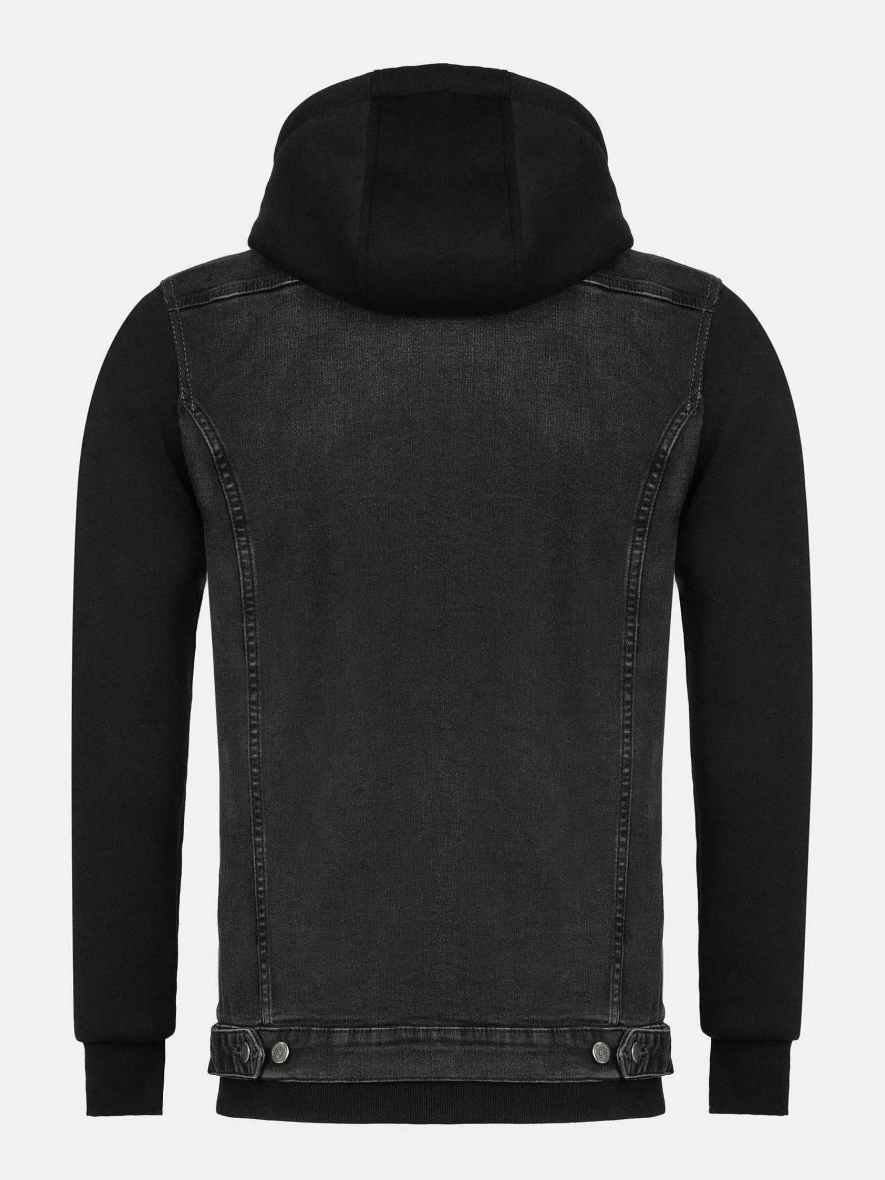 Echten Slim Fit Hoodie Black Vesten