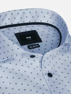 Emiliano Slim Fit Blue Overhemd Lange Mouw