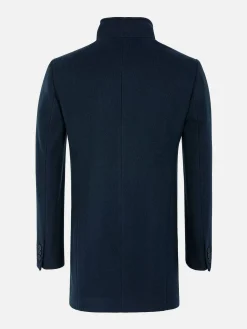 Franklin Widespread Notch Collar Dark Navy Manteljassen