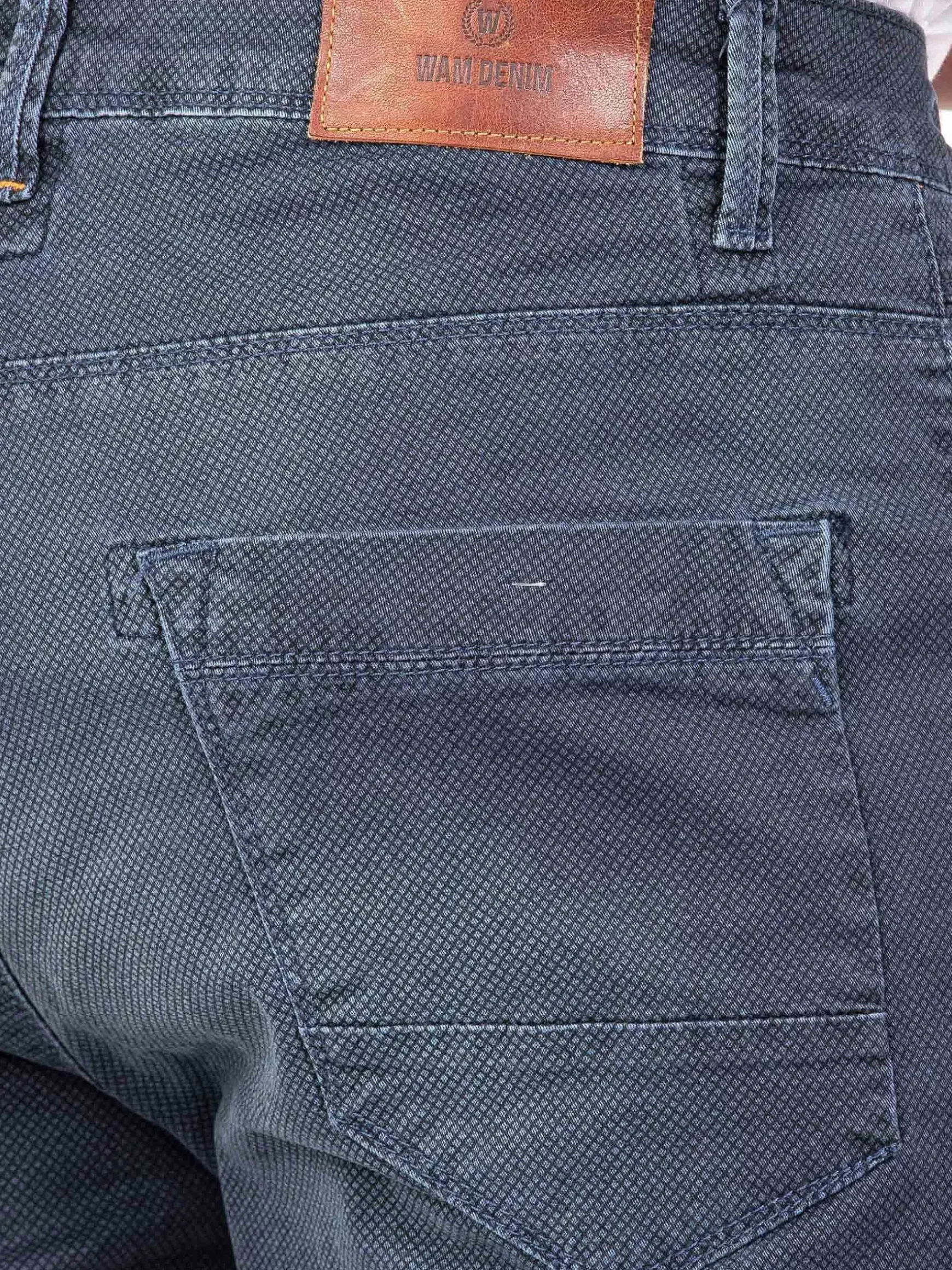 Gary Navy Denim Regular Fit Korte Broek