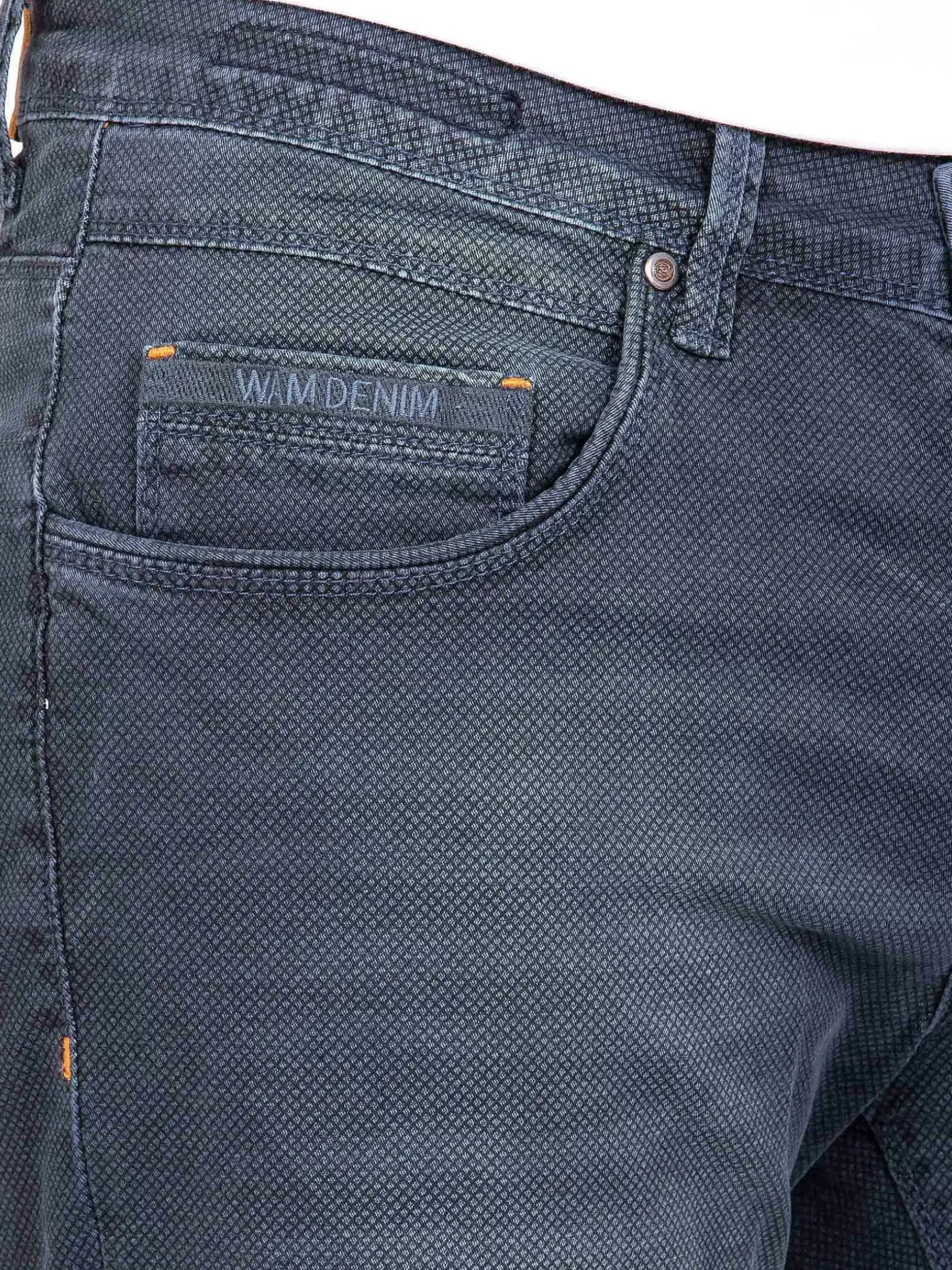 Gary Navy Denim Regular Fit Korte Broek