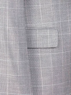 Ground Checkered Slim Fit Grey Colbert
