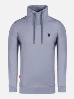 Hawaiian High Neck Grey Sweater